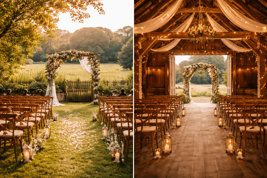 Indoor vs Outdoor Wedding